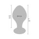 Stakleni analni dildo Brilliant Star - 10615