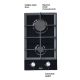 APEX Ugradna ploca na gas termoelementom,dve ringle - EP2559934