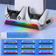 Stalak iPega PG-P5S006 multifunkcionalni RGB za PS5 SLIM/ PS5 Pro beli - 610779