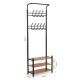 MODERNHOME Stalak za cipele i jakne sa policama - GH-202 BLACK
