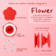 Stiker za mobilni telefon Magnetic Flower roze - 220886