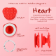 Stiker za mobilni telefon Magnetic Heart pink - 220892