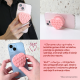 Stiker za mobilni telefon Magnetic Heart svetlo plavi - 220894