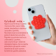 Stiker za mobilni telefon Magnetic Paw crveni - 220898