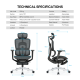 Stolica Office Fantech OC3 Ergonomska crna - 218227