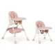 ECO TOYS Hranilica za bebe 2u1, bela/roze - HC-823 PINK