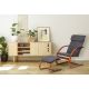 MODERNHOME Stolica za ljuljanje sa naslonom za noge walnut - TXWQM-31-6WAL