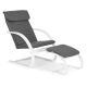 MODERNHOME Stolica za ljuljanje sa naslonom za noge white - TXWQM-31-6WHI