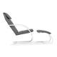 MODERNHOME Stolica za ljuljanje sa naslonom za noge white - TXWQM-31-6WHI