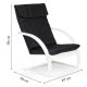 MODERNHOME Stolica za ljuljanje white/black - EP2554963