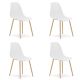 OSKAR Stolice wat bele, nogare imitacija drveta, set od 4 komada - 4053_4-WAT-1