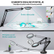 Stona LED lampa sa lupom HQ crna - 207892