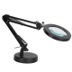 Stona LED lampa sa lupom HQ crna - 207892
