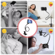 Stoni držač za telefon Lazy crni - 612816