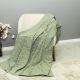DEKOR DOM Frotir prekrivač STONE 200x210 - DARK GREEN - 024540