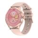 Pametni sat DT Diamond, roze silikonska narukvica, zlatna - SW299