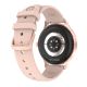 Pametni sat DT Diamond, roze silikonska narukvica, zlatna - SW299