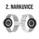Smart watch sa silikonskom narukvicom DT109, srebrna - SW383