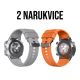 Smart watch sa silikonskom narukvicom OD2, srebrna - SW386