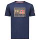 GEOGRAPHICAL NORWAY Majica kratak rukav jofoten db navy men 254 M - SY9759H-GN