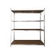 eHomeStorage Garažna metalna polica na 4 nivoa 160x160x40cm - T36-STORAGE