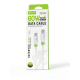 Bavin kabl 60W Type C na Type C 1m bela - CB412 - EP3181171