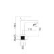 MAMBA Slavina za lavabo, crna - T03704