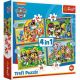 TREFL Puzzle Paw Patrol Praznik - 4u1 (35, 48, 54, 70 delova) - T34395