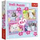 TREFL Puzzle Fun Cars - 4in1 (35, 48, 54, 70 delova) - T34396
