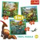 TREFL Puzzle Svet Dinosaurusa 3u1 (20,36,50 delova) - T34837