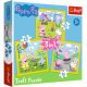 TREFL Puzzle 3u1 Pepa Prase 34849 - 50, 20, 36 delova - T34849
