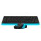 A4 TECH Set tastatura i miš F1010 FSTYLER, plava/crna - TAS01074