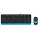 A4 TECH Set tastatura i miš F1010 FSTYLER, plava/crna - TAS01074