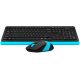 A4 TECH Set bežična tastatura i miš FG1010 FSTYLER, plava/crna - TAS01075