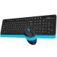 A4 TECH Set bežična tastatura i miš FG1010 FSTYLER, plava/crna - TAS01075