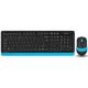 A4 TECH Set bežična tastatura i miš FG1010 FSTYLER, plava/crna - TAS01075