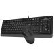 A4 TECH Set tastatura i miš F1010 Fstyler USB YU, siva - TAS01336