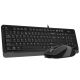 A4 TECH Set tastatura i miš F1010 Fstyler USB YU, siva - TAS01336