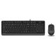 A4 TECH Set tastatura i miš F1010 Fstyler USB YU, siva - TAS01336