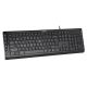 A4 TECH  Žična tastatura KD-600 X-Slim US, crna - TAS01353