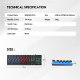 Tastatura Gaming Fantech K614L Fighter II crna - G210369