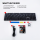 Tastatura mehanička Gaming Fantech MK314 RGB Atom AIR 108 bela (red switch) - 222634