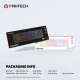 Tastatura mehanička Gaming Fantech MK314 RGB Atom AIR 108 bela (red switch) - 222634