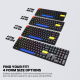 Tastatura mehanička Gaming Fantech MK314 RGB Atom AIR 108 bela (red switch) - 222634