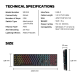 Tastatura mehanička Gaming Fantech MK314 RGB Atom AIR 108 bela (red switch) - 222634