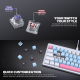 FANTECH Gejmerska mehanicka tastatura MK611 Atom X63 Plava Taro switch - 223708