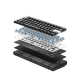 Tastatura mehanička Gaming Fantech MK857 RGB Maxfit61 FROST crna (blue switch) - G204519