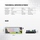 Tastatura mehanička Gaming Fantech MK874V2 RGB Atom 63 Mori bela (red switch) - G221861