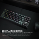 Tastatura Mehanicka Gaming Fantech MK876 RGB Atom TKL siva (Blue switch) - 210649