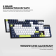 FANTECH Gejmerska Mehanicka Tastatura MK878s Mori Atom104S (Red switch) - 221865